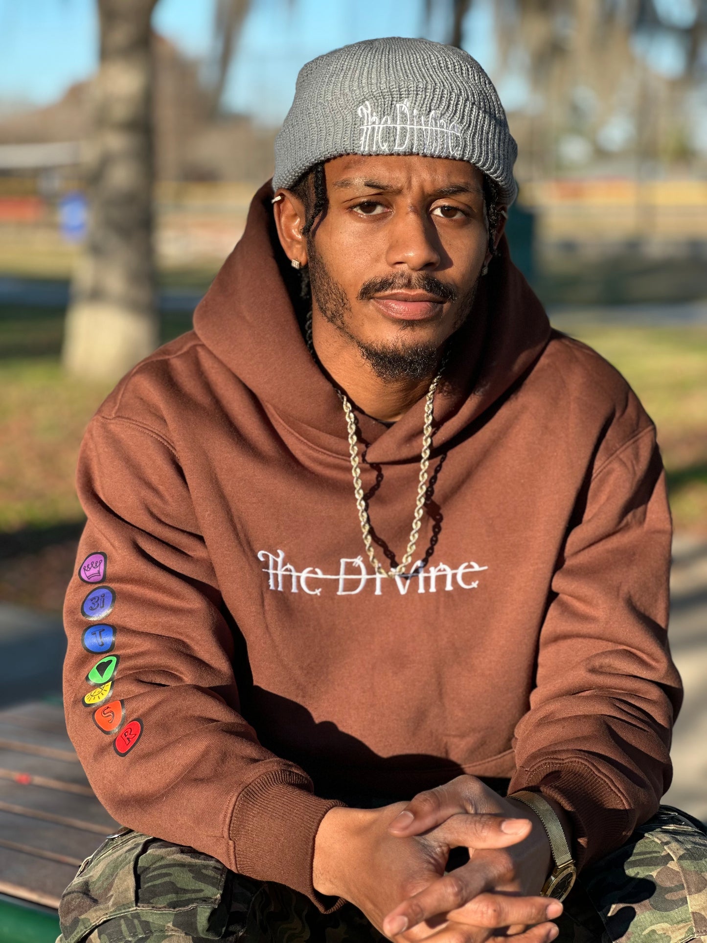 The Divine Chakra Hoodie (brown)